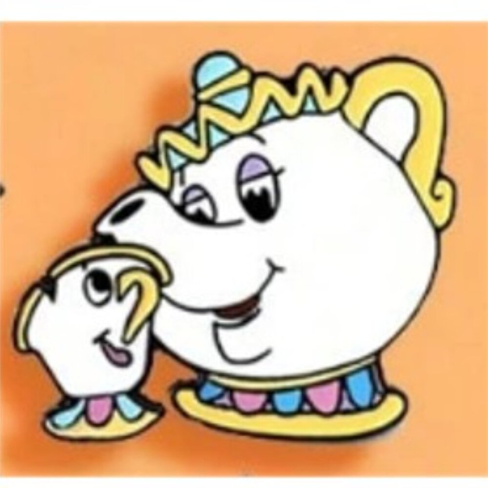 DISNEY Beauty & the Beast “Mrs. Potts & Chip” Trading Pin (BRAND NEW!)